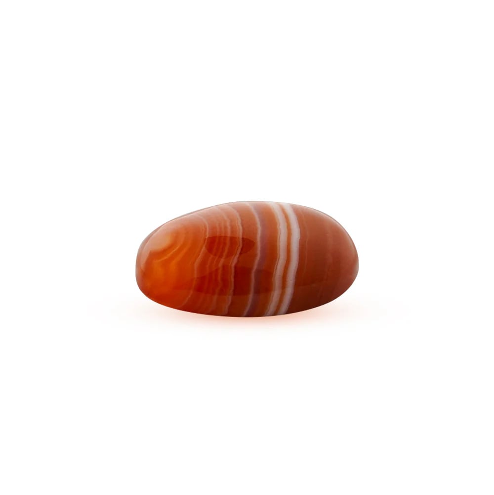 Red and White Sulemani Hakik Gemstone 12.88 Ratti