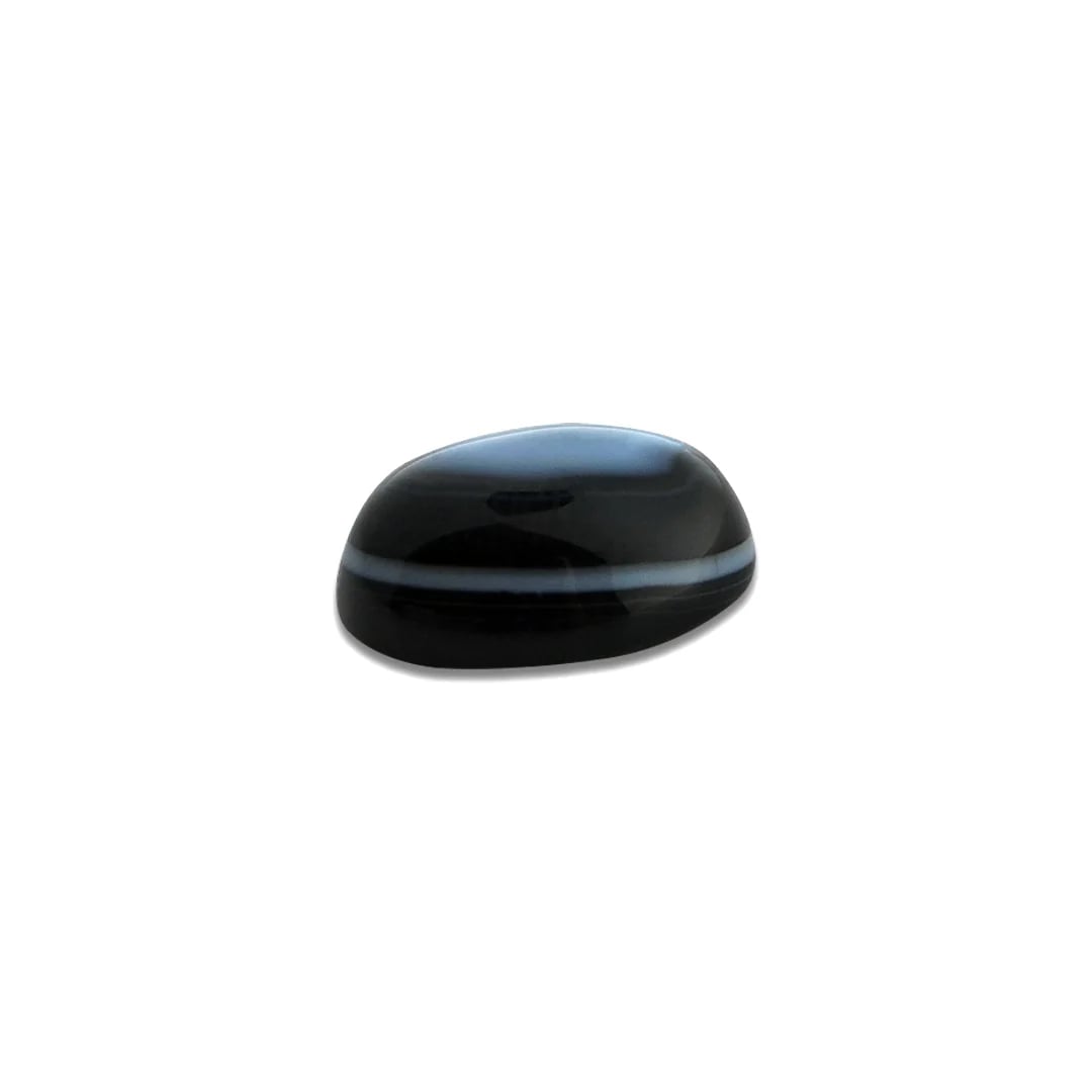 Black and White Sulemani Hakik Gemstone 14.56